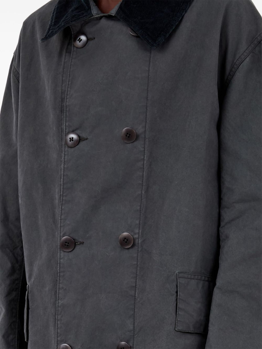 Maison Margiela Caban Jacket In Grey