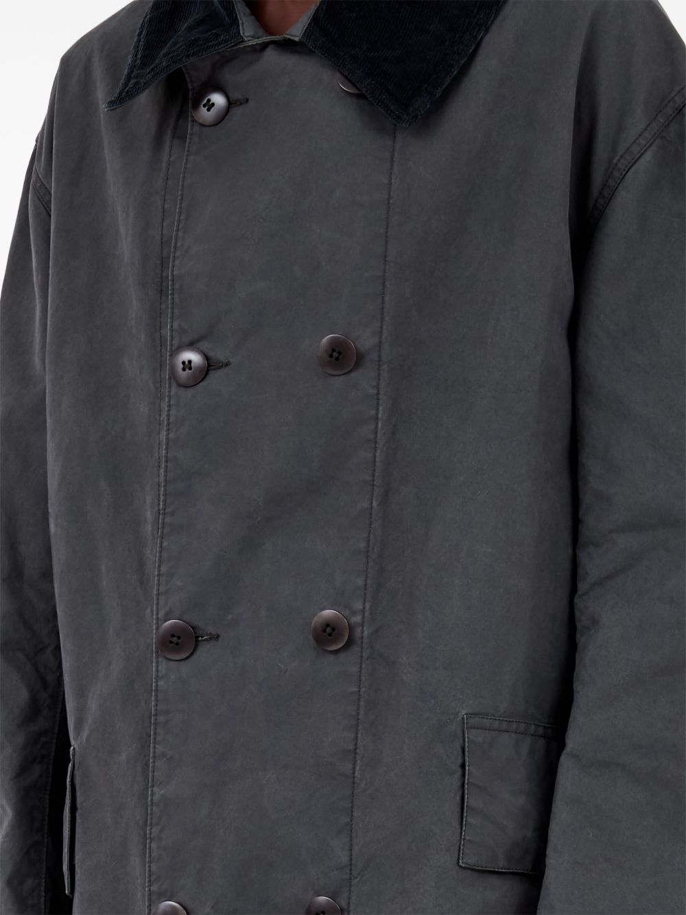 Maison Margiela Caban Jacket In Grey