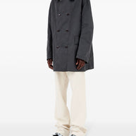Maison Margiela Caban Jacket In Grey