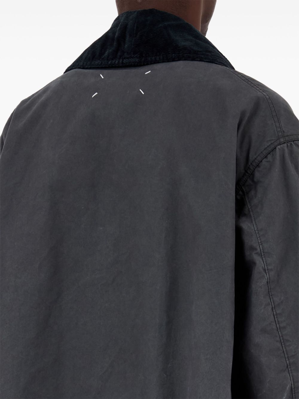 Maison Margiela Caban Jacket In Grey