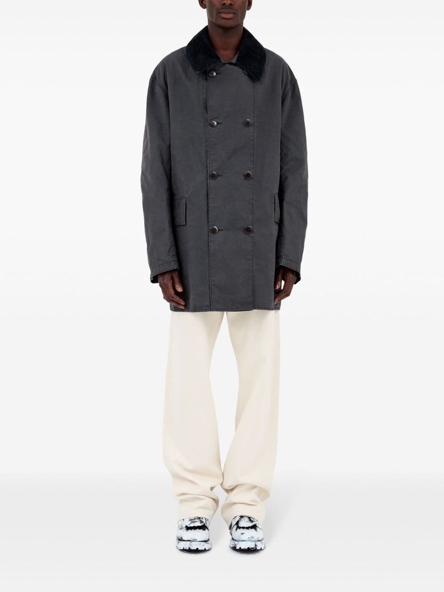Maison Margiela Caban Jacket In Grey