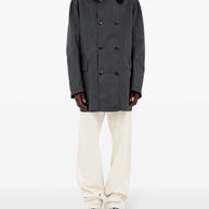 Maison Margiela Caban Jacket In Grey