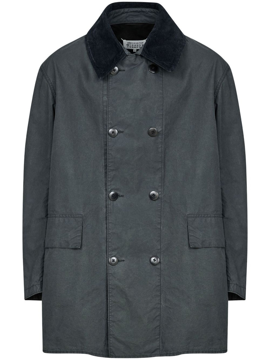 Maison Margiela Caban Jacket In Grey