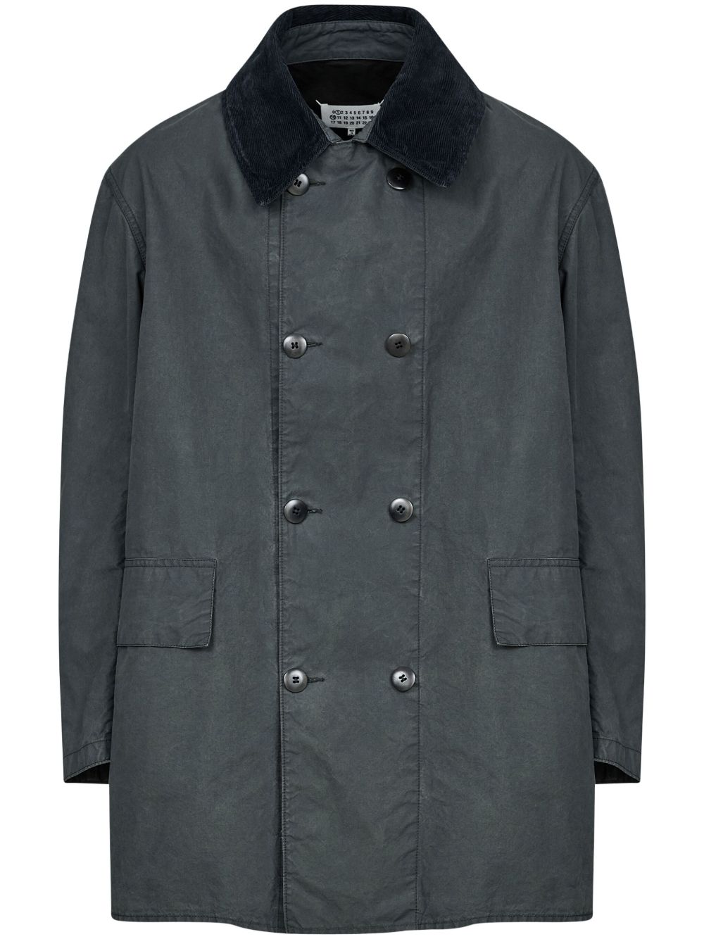 Maison Margiela Caban Jacket In Grey