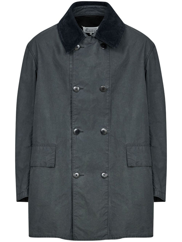Maison Margiela Caban Jacket In Grey