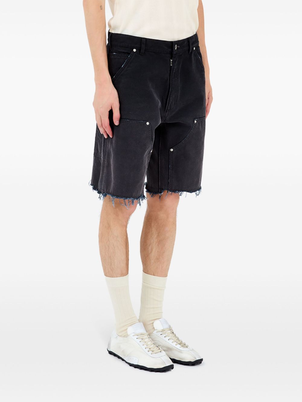 Maison Margiela Stud Dark Wash Denim Shorts