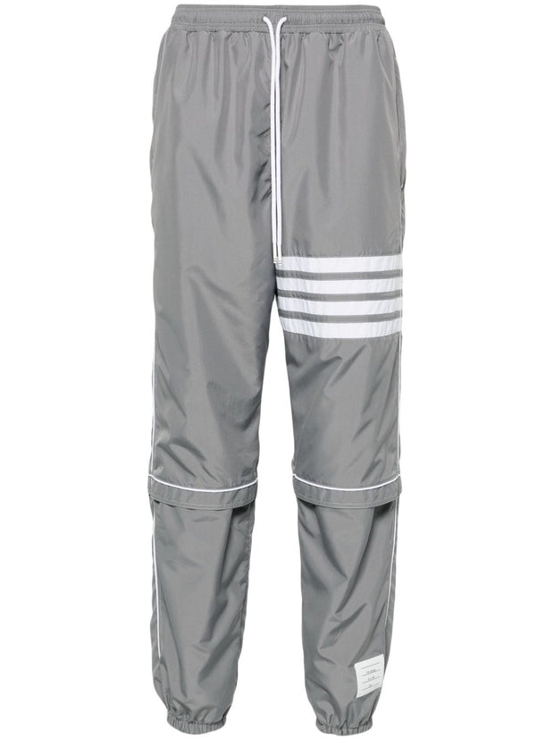 Thom Browne 4-bar Ripstop Joggers In Grey