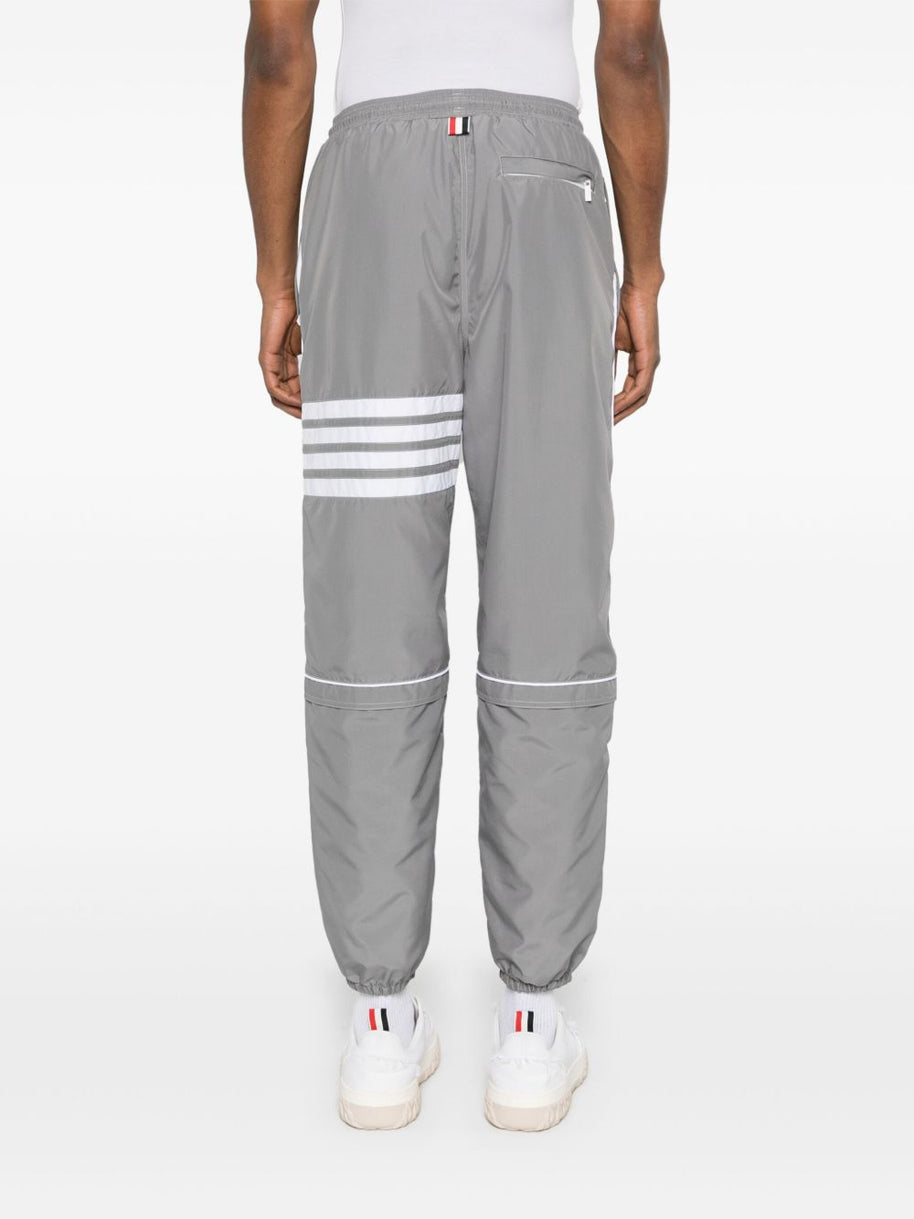 Thom Browne 4-bar Ripstop Joggers In Grey