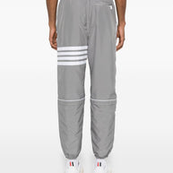 Thom Browne 4-bar Ripstop Joggers In Grey