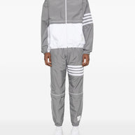 Thom Browne 4-bar Ripstop Joggers In Grey