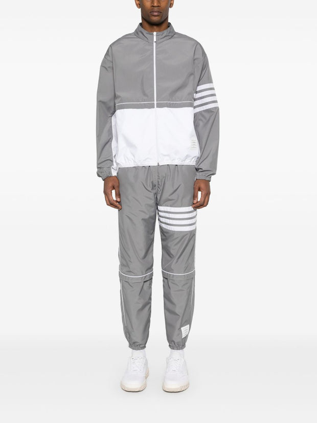 Thom Browne 4-bar Ripstop Joggers In Grey