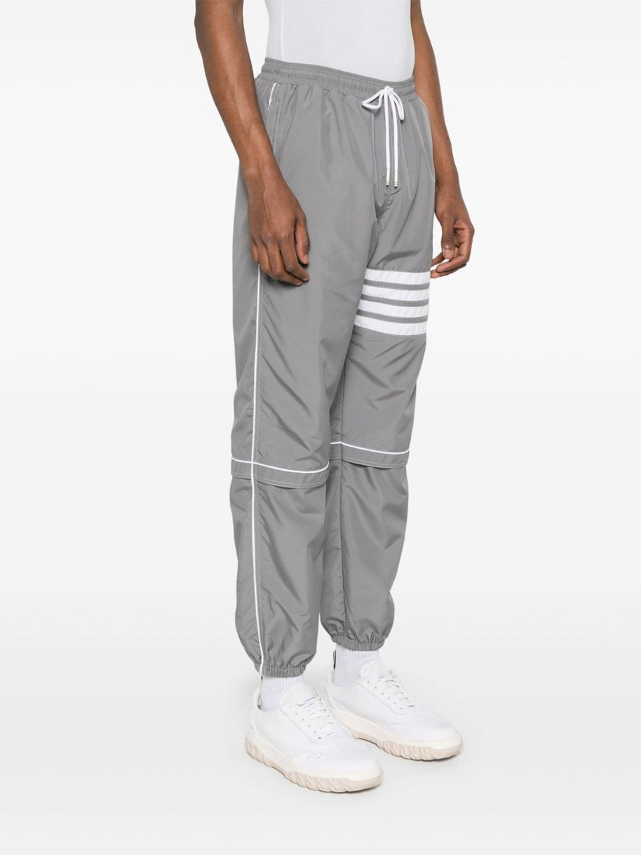 Thom Browne 4-bar Ripstop Joggers In Grey