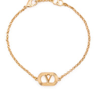 Valentino Garavani VLogo Ovalette Bracelet - Golden