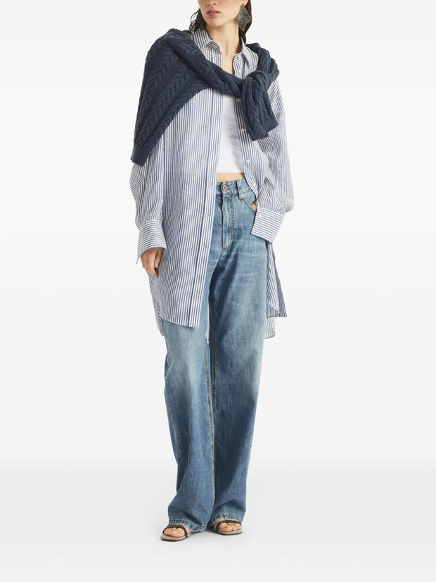 Brunello Cucinelli Cotton Boyfriend Jeans