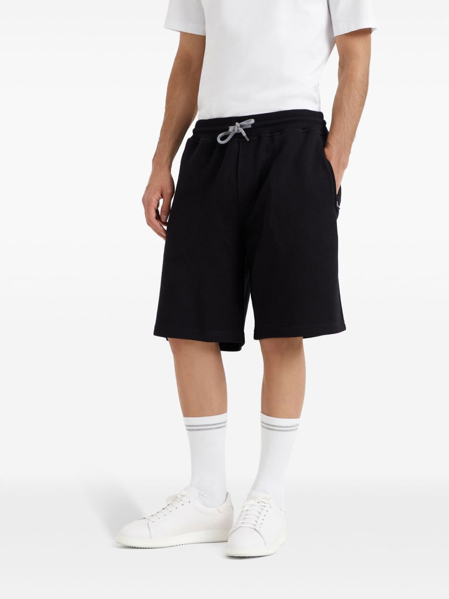 Brunello Cucinelli Cotton Blend Shorts Black