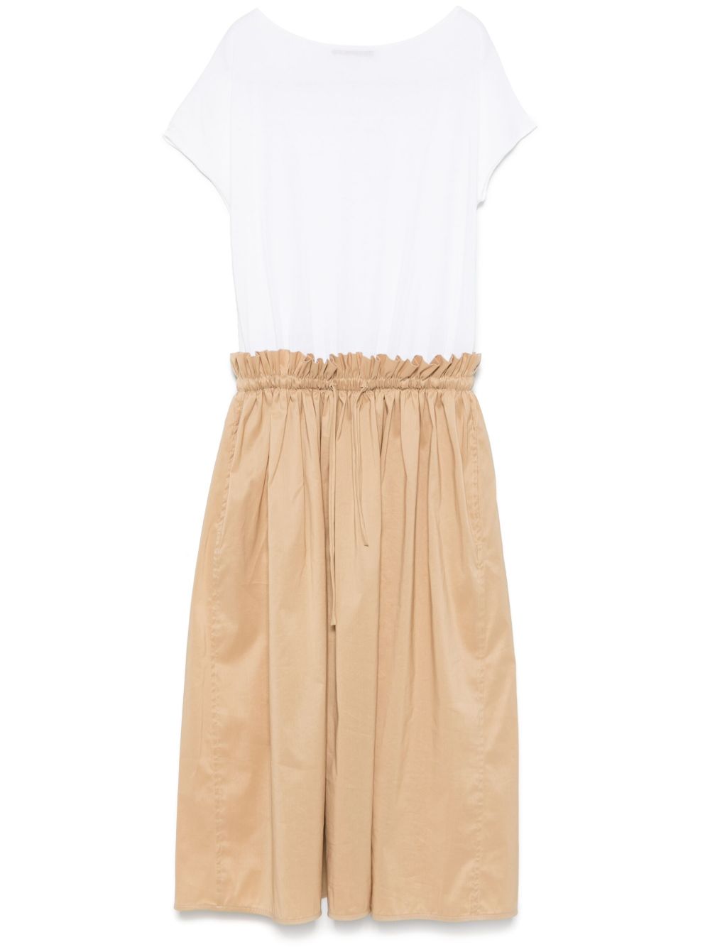 Fabiana Filippi Cotton Midi Dress Beige