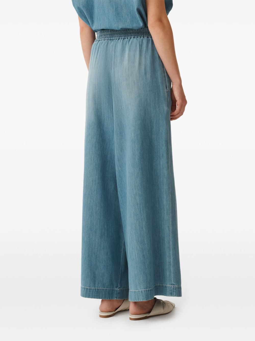 Fabiana Filippi Wide Leg Trousers Clear Blue