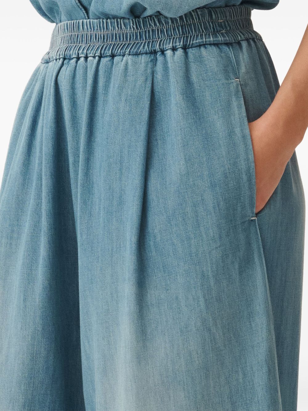 Fabiana Filippi Wide Leg Trousers Clear Blue