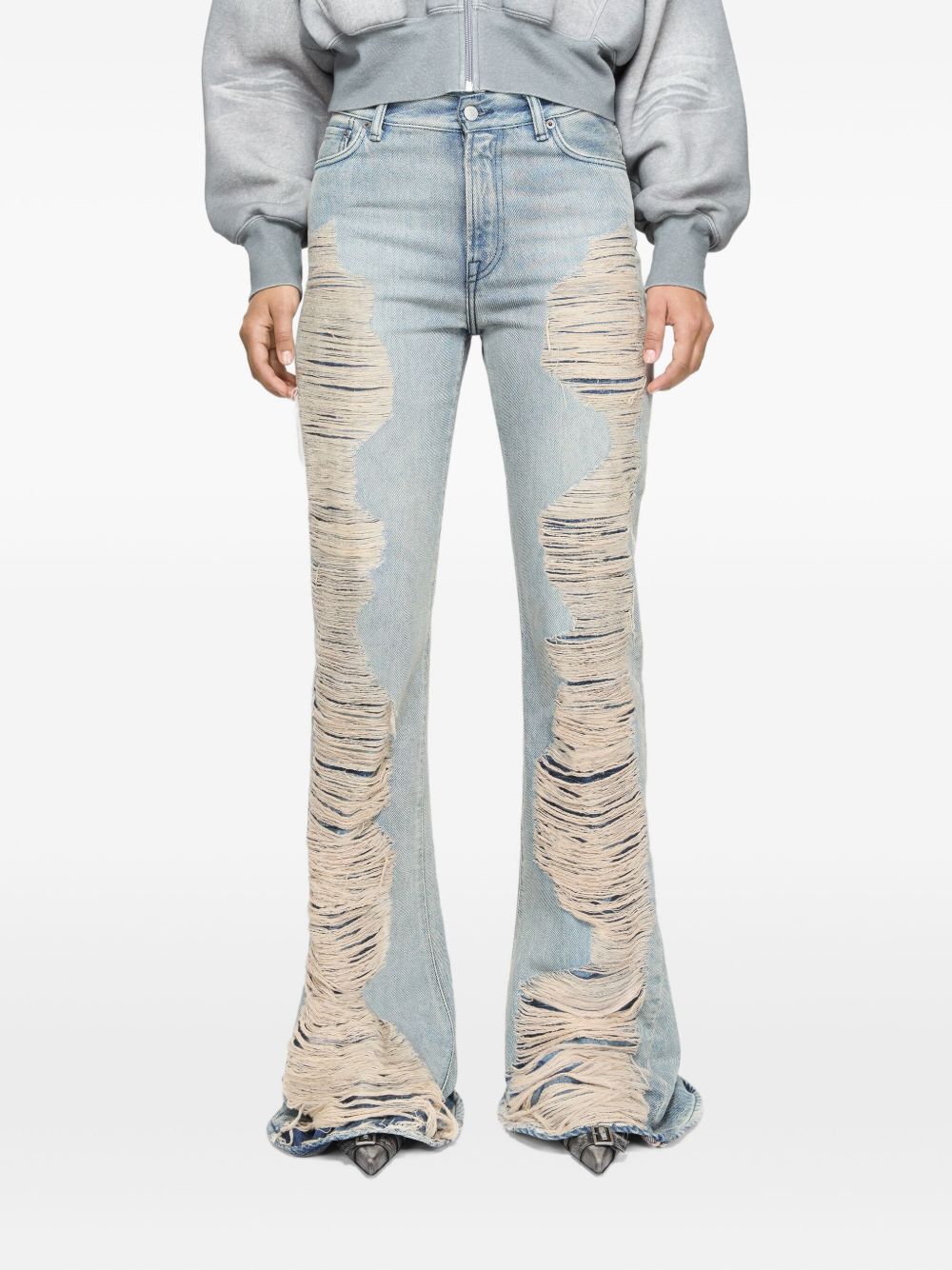 Acne Studios Regular Fit Bootcut Leg Jeans Blue