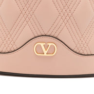 Valentino Garavani  Quiltie 67 Leather Bucket Bag - Pink