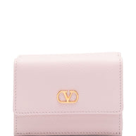 Valentino Garavani VLogo Signature Leather Wallet - Pink