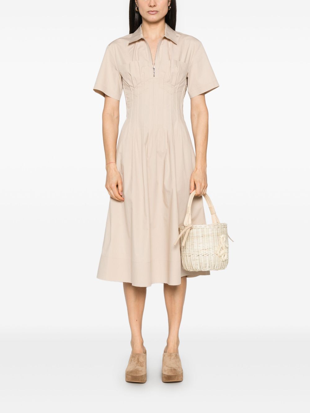 Tory Burch Poplin Midi Dress