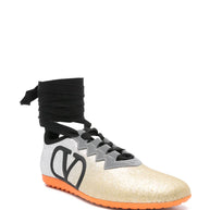 Valentino Garavani Chromathon Leather Sneakers - Golden
