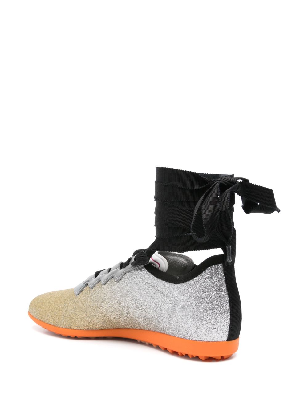 Valentino Garavani Chromathon Leather Sneakers - Golden