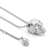 Alexander McQueen Skull Necklace In Silver