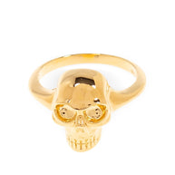 Alexander McQueen Skull Ring In Golden