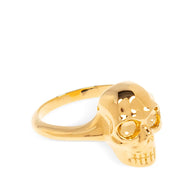 Alexander McQueen Skull Ring In Golden