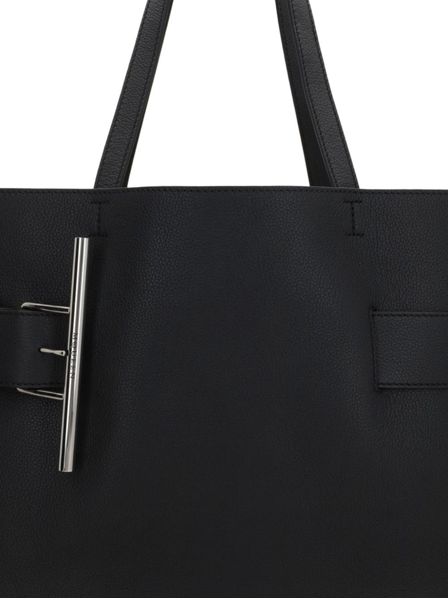 Alexander McQueen T-Bar Sling Tote Bag In Black