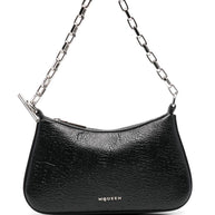 Alexander McQueen T-Bar Leather Mini Bag - Black