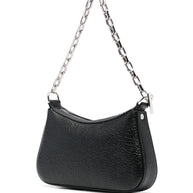 Alexander McQueen T-Bar Leather Mini Bag - Black