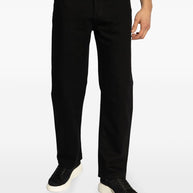 Alexander McQueen Straight Leg Jeans In Black