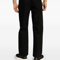Alexander McQueen Straight Leg Jeans In Black
