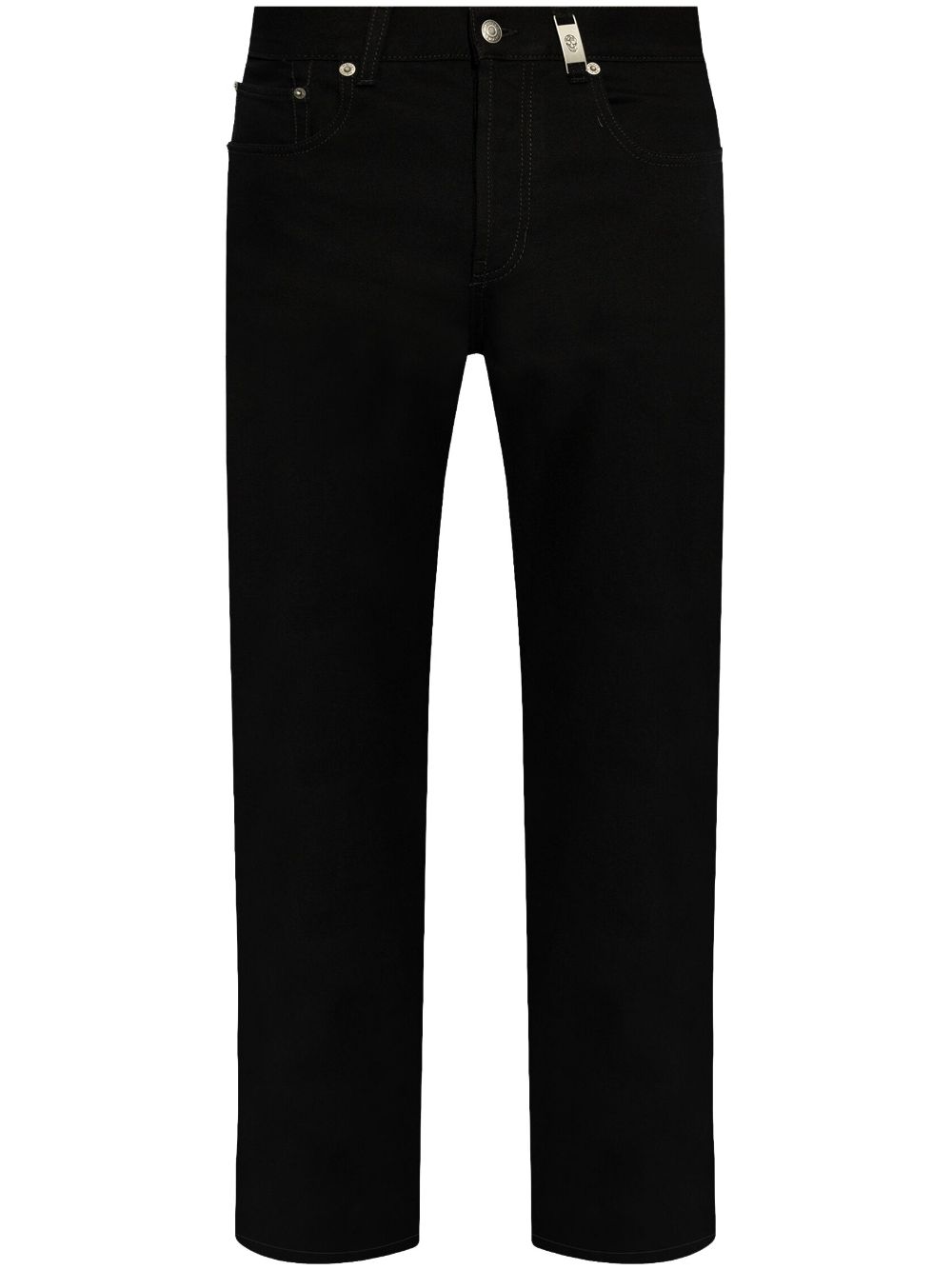 Alexander McQueen Straight Leg Jeans In Black