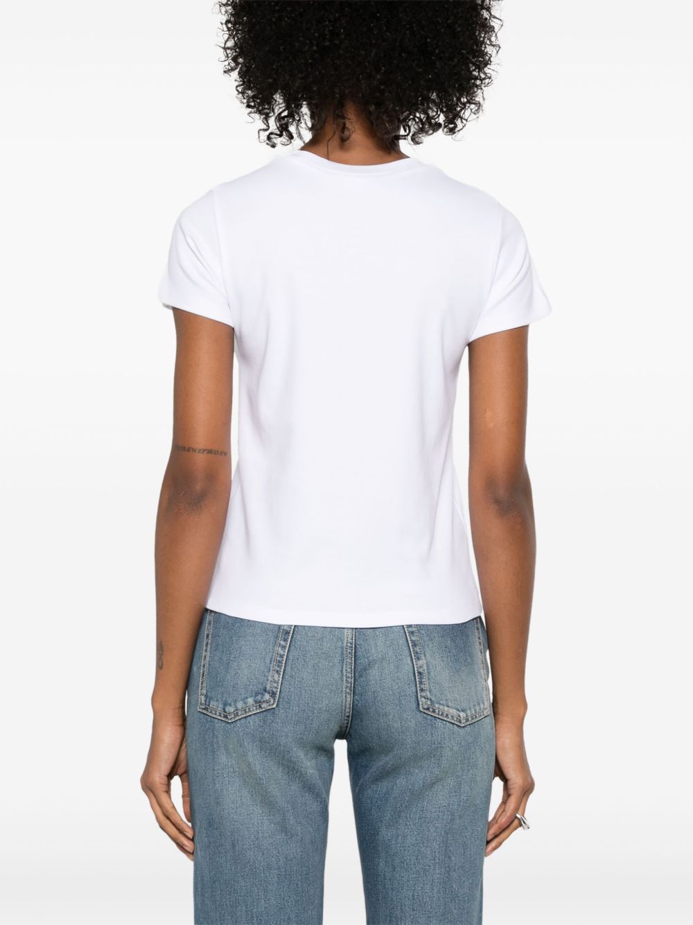 Alexander McQueen Embroidered Skull T-shirt In White