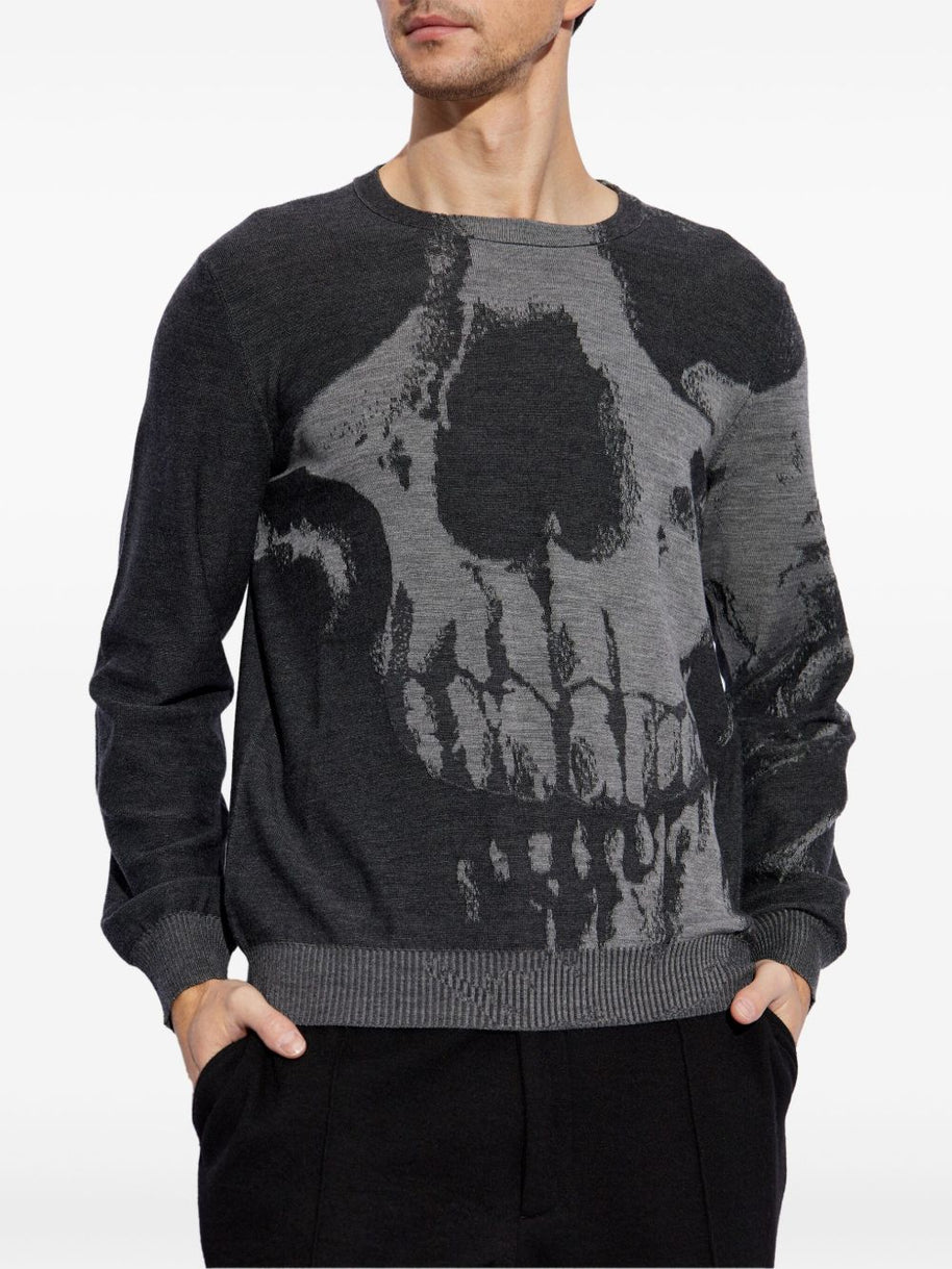 Alexander McQueen Skull Sweatshirt In Grey
