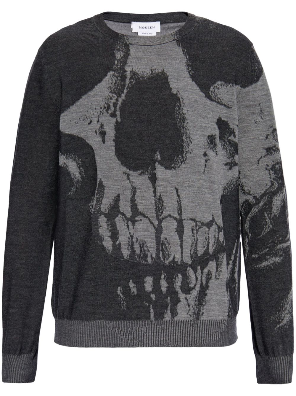Alexander McQueen Skull Sweatshirt In Grey