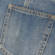 Alexander McQueen Denim High Waisted Long Skirt In Clear Blue