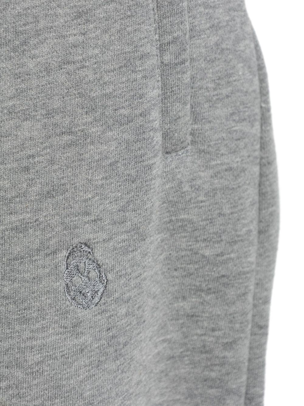 Alexander McQueen Embroidered Logo Sweatpants In Grey