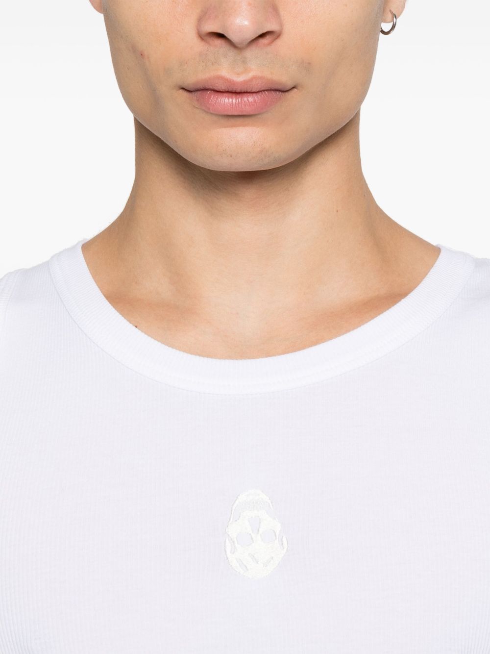 Alexander McQueen Tank Top In White