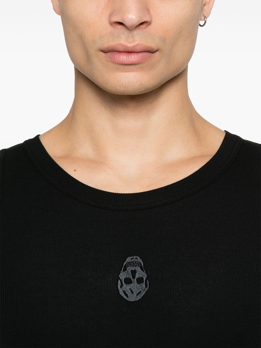Alexander McQueen Tank Top In Black