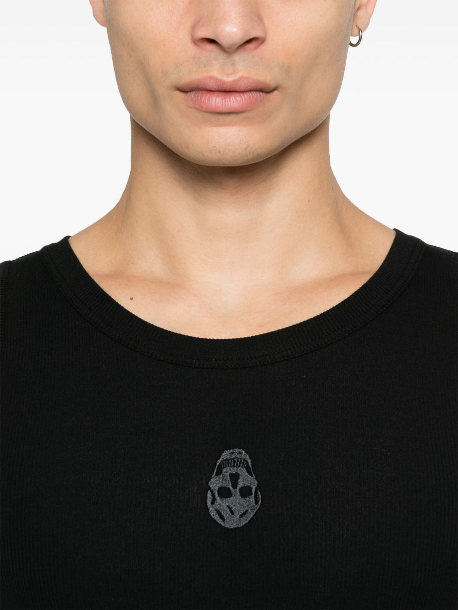Alexander McQueen Tank Top In Black
