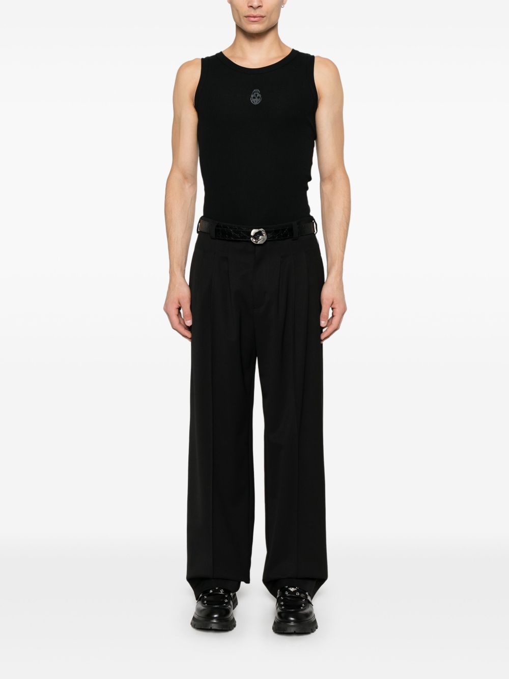 Alexander McQueen Tank Top In Black