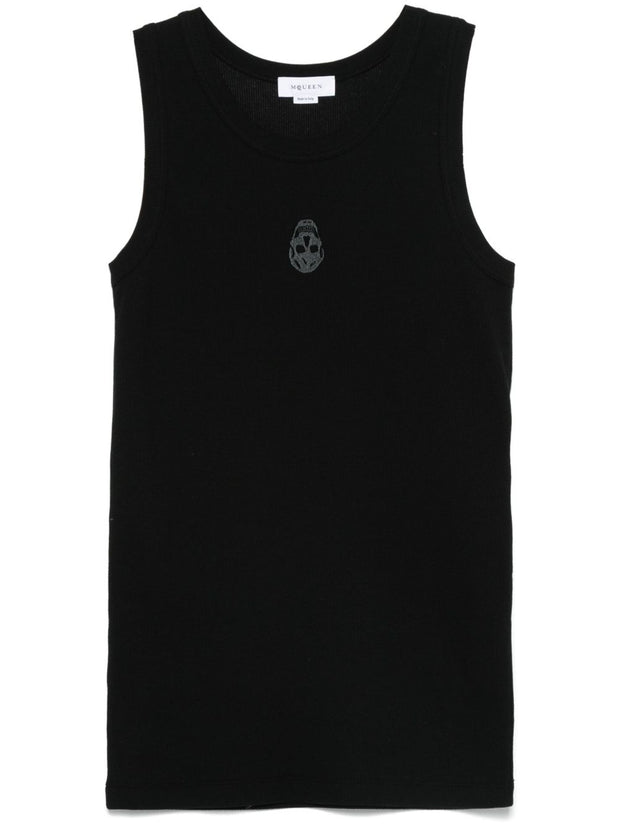 Alexander McQueen Tank Top In Black