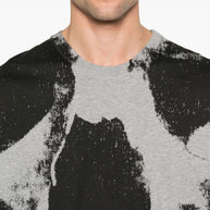 Alexander McQueen Skull Print T-shirt In Grey