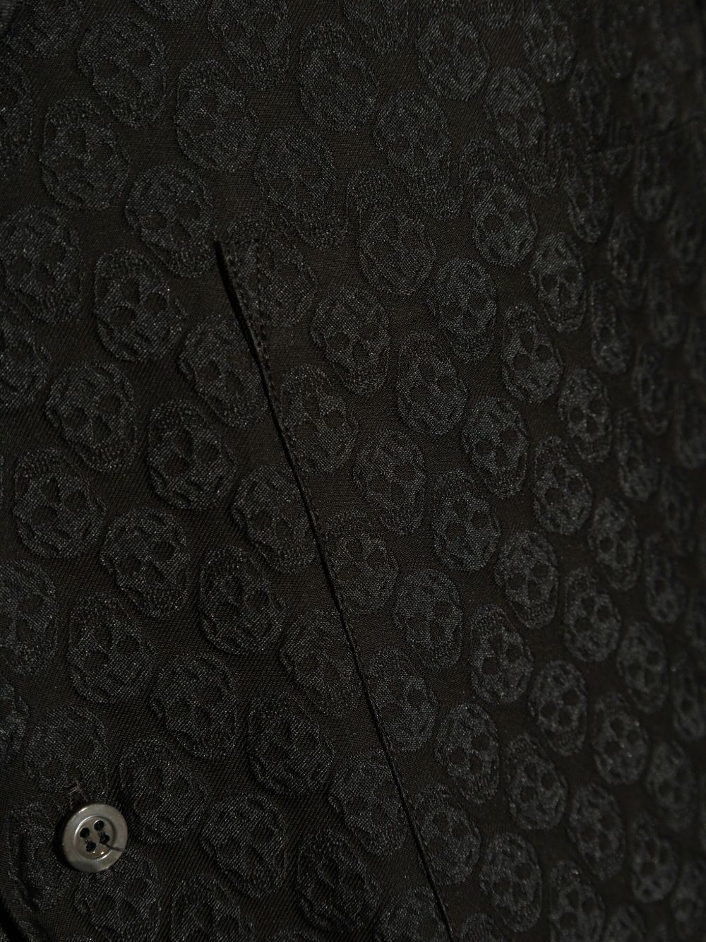 Alexander McQueen Short Sleeved Shirt In Black