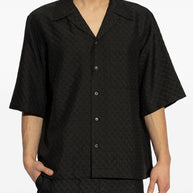 Alexander McQueen Short Sleeved Shirt In Black